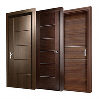 Portes Intérieures Affleurantes en Bois pour Hôtel Chambre MDF Composite Bois WPC