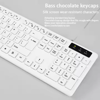 104 touches USB clavier filaire prend en charge l'anglais arabe russe français allemand portugais espagnol italien