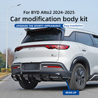 Kit carrosserie complet style DC en ABS finition polie pour BYD ATTO 2 Yuan up RHD, comprenant lèvre de pare-chocs avant, diffuseur arrière, jupes latérales et spoiler