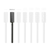 HYTOOS Petite fraise à ongles en carbure de 3/32 po pour manucure, accessoires de perçage d'ongles, outil de retrait de gel