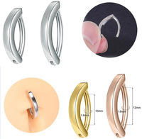 Piercing de nombril simple à la mode en acier inoxydable plaqué or nouveau design anneau de ventre pour les femmes pour le mariage ou les fiançailles