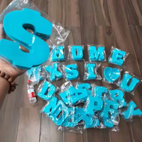 DIY Grand Alphabet Lettre moule en résine silicone géode agate art caboteur variété de moules en résine de silicone pour la fabrication d'artisanat en résine
