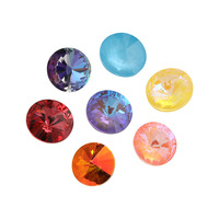 Strass pointu rond multicolore Selina Crystal K9 pour accessoires vestimentaires, nail art, chaussures, sacs, robes de mariée