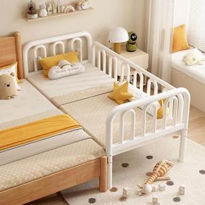 <span class=keywords><strong>Lit</strong></span> d'enfant en <span class=keywords><strong>fer</strong></span> <span class=keywords><strong>forgé</strong></span> avec garde-corps élargi, design <span class=keywords><strong>simple</strong></span> et moderne, multifonctionnel, <span class=keywords><strong>lit</strong></span> <span class=keywords><strong>simple</strong></span> à assembler - Product Image 1