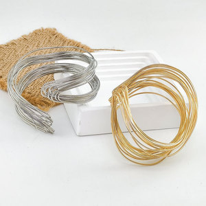 Ins Trendy Wire Wrapped Geometric Hollow Open Metal Bangle European American Statement Women Foot Ankle <b>Cuff</b> Jewelry - Product Image 3