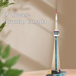 Modellino della CN Tower in Blocchi da Costruzione OEM all'Ingrosso, Giocattolo Creativo DIY per Bambini e Adulti, Kit Miniatura di Architettura Famosa - Product Image 1