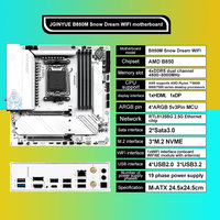 Tarjeta Madre JGINYUE B850M Snow Dream WIFI, DDR5, M-ATX, Compatible con Procesadores de Escritorio Serie 7000, 8000 y 9000