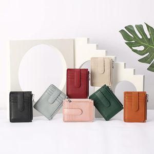 Portefeuille en gros mince pour femmes porte-cartes pour femmes minces blocage RFID petits portefeuilles en cuir véritable pour le <span class=keywords><strong>voyage</strong></span> - Product Image 6