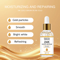 Sérum Visage Naturel à l'Or 24K Marque Blanche – Raffermissant et Hydratant – Essence Liquide Soin de la Peau
