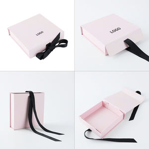 Geri dönüşümlü malzemeler düğün elbisesi hediye kurdelalı kutu kapatma manyetik kapatma hediye kutusu giyim çorap düğün hediyesi için fikir - Product Image 2