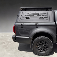 Capot de camionnette en alliage d'aluminium rigide pour Mitsubishi Triton, Nissan NP300, Ford F150 – Coque de camping-citadin étanche avec verrouillage pour la route