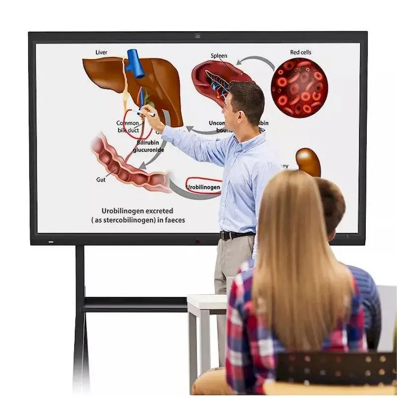 Hot-sale 4k HD Conference Interactive Flat Panels Digital Whiteboard IR 20 Points Smart Touchscreens