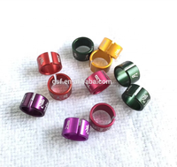 Bague de patte en métal pour oiseaux, canaris, perruches, perroquets, pinsons, 3 mm