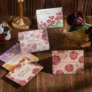 Tarjeta de agradecimiento impresa YUANG, mensaje de bendición festiva, tarjeta pequeña para después de la venta, tarjeta de felicitación de feliz cumpleaños y tarjeta de bendición en varios idiomas - Product Image 6
