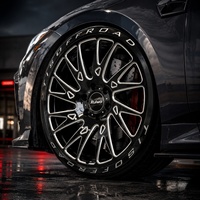 Rines Monobloque Forjados Medida para Porsche 718 Cayman 19, 20", Diseño Ligero, 12, 000T Forjados T6061-T6, Rines Rendimiento
