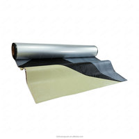 Rouleau de caoutchouc butyle auto-adhésif en aluminium simple face de qualité extérieure Shuangyuan, imperméable, résistant aux UV, garantie 3 ans, pour toiture