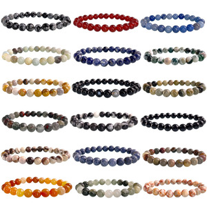 Bracelet en perles de pierre naturelle pour hommes femmes améthystes Turquoises Tourmalines Protection de la santé bijoux magnétiques cadeau mode - Product Image 5