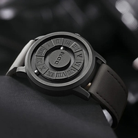 Reloj de Hombre DOM Trend Concept, Nuevo Diseño Personalizado, Resistente al Agua, con Puntero Desplazable Creativo y Fuerza Magnética