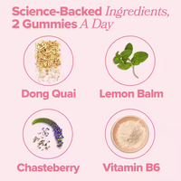 OEM ODM Vegan PMS Gummies Hormone Balance Supplément Soulagement Marque Privée
