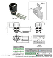 Cadenas de came de cylindre de triangle imperméable de serrure de panneau d'alliage de zinc SK1-092 pour des applications de porte