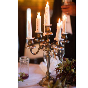 Candelabros antiguos de 5 brazos de calidad duradera, nuevo diseño, candelabro de Metal de aluminio para decoración del hogar y la boda - Product Image 6