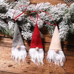 Enfeites de gnome de pelúcia para pendurar, desconto barato de pelúcia para pendurar na decoração de natal e férias