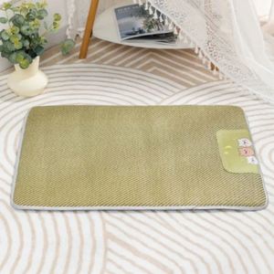 2025 Summer Modern Collapsible Cooling <b>Travel</b> Ready Pet Mat Breathable 100% Cotton <b>Dog</b> Cat <b>Bed</b> Pad Ice Gel Cushion Indoor - Product Image 5