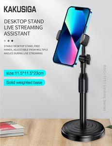 Nuevas llegadas 2025 Soporte retráctil para teléfono celular Soportes de transmisión en vivo de escritorio Soportes de escritorio Soporte de escritorio con ajuste de 270 ° - Product Image 3