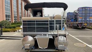 Yacht de pêche gonflable de 17 pieds certifié CE, grands bateaux de ponton de chine - Product Image 5