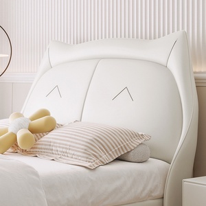 1.5 M letto singolo Nordic Light di lusso in morbido pelle Design principessa per la camera da letto delle ragazze per il bagno dei ragazzi - Product Image 5