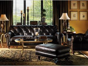 アメリカン レザー ソファ レトロ バー ソファ ヨーロピアン スタイル ソファ セット リビング ルーム ラグジュアリー 家具 - Product Image 3