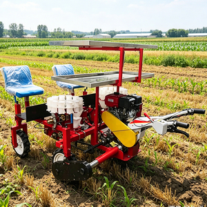 Transplanteur à double rangée, dispositif d'alimentation horizontale des semis, réduit le taux de manque, rangée flexible et réglable - Product Image 2