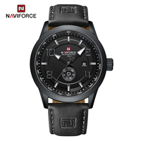 Montre en cuir pour homme 9229, logo personnalisé, design sportif décontracté de luxe, 41 mm, étanche 30 m, fonction date automatique, plastique, céramique