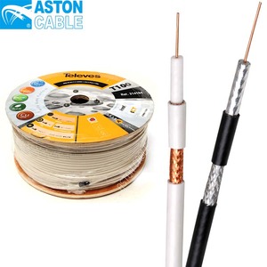 -25DB Tổn Thất Thấp Đồng Trần CCA <span class=keywords><strong>Rg</strong></span> <span class=keywords><strong>6</strong></span> RG6 Giá Cáp Đồng Trục Mỗi Mét Cho Vệ Tinh Ăng-ten Truyền Thông CCTV - Product Image 2