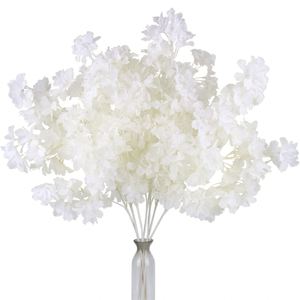 Flores Decorativas Artificiales al por Mayor, Ramas de Flores de Cerezo de Seda Blanca de Alta Calidad, Ecológicas, para el Día de San Valentín - Product Image 1