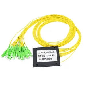 맞춤형 스플리터 1x8 1x16 ABS 카세트형 광섬유 스플리터 2.0mm 3.0mm 꼬리 커넥터 plc 스플리터 칩