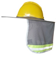 Bas prix travail en plein air pliable été casque de protection pare-soleil casque capuche haute visibilité casque cou bouclier casque ombre