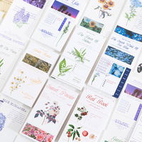 50Pcs Memo Pads Sticky Notesflowering Brief Serijunk Journal Papier Dagboek Scrapbooking Stickers Kantoor School Briefpapier Notepad