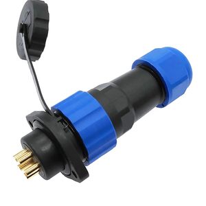 Conector IP68 Cable SD20 con conector de brida de 2 orificios 2/3/4/5/6/<span class=keywords><strong>7</strong></span>/8/9/12/14Pin Material de contacto de cobre Conector SP20 - Product Image 4