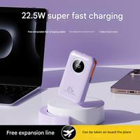 Nouvelle arrivée PD 20W Power Bank 10000mah charge rapide avec câble de USB-C rétractable intégré pour iPhone 16 15 Pro Max Samsung