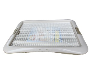 NOUVEAU <span class=keywords><strong>Toilette</strong></span> en plastique pour <span class=keywords><strong>chiot</strong></span> et chien WC d'entraînement Protection du sol Porte-coussin pour chien Entraînement intérieur Pot Trainer Tray - Product Image 4