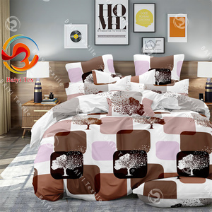 Bán Buôn Hình Học Thiết Kế Bộ Đồ Giường Set 100Polyester In Tấm Ga Giường & Gối Nhà Máy Trực Tiếp Sợi Nhỏ Duvet Cover Set - Product Image 3