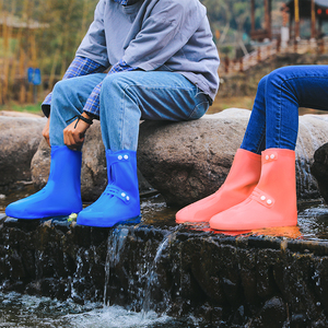 Fundas Protectoras para Zapatos Plegables Antideslizantes, Impermeables, Reutilizables, Unisex, de PVC, para Niños, Cubre Zapatos para la Lluvia - Product Image 4