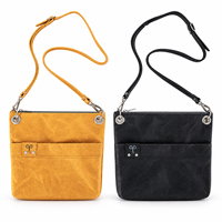 Sac bandoulière en papier kraft lavable pour femme, sac à main léger à fermeture éclair, petit sac à bandoulière décontracté pour festival et voyage