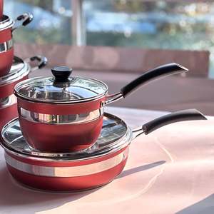 Juego de Utensilios de Cocina de Acero Inoxidable al por Mayor, Utensilios de Cocina por Inducción, Sartén Antiadherente, Juego de Ollas - Product Image 4