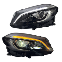 Ensemble de phares à lentille LED modifiés Plug-and-Play pour Mercedes Benz Classe A W176 13-18 Feux de jour multicolores