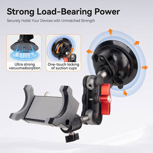 <span class=keywords><strong>Support</strong></span> de téléphone universel 360 pour <span class=keywords><strong>voiture</strong></span>, aspiration sous vide, 1 porte-vis de 4 pouces pour la lumière de l'appareil photo du Smartphone - Product Image 4
