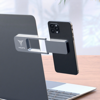 Support de téléphone portable magnétique universel, rotation à 360 degrés, hauteur réglable, support flexible pour bureau, utilisation au bureau, en alliage d'aluminium