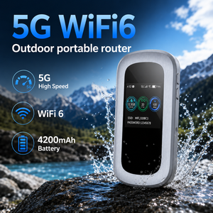 Internet sans décalage n'importe où <span class=keywords><strong>WiFi</strong></span> 6 double bande <span class=keywords><strong>routeur</strong></span> <span class=keywords><strong>portable</strong></span> point d'accès mobile WIFI6 5G <span class=keywords><strong>routeur</strong></span> extérieur emplacement pour carte SIM personnalisé - Product Image 1