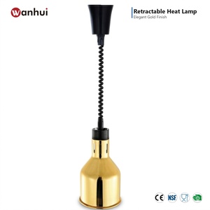 Lampe chauffante alimentaire commerciale en acier inoxydable, lampe chauffante pour buffet, haute efficacité, pour hôtel, restaurant, restauration, vente en gros - Product Image 2